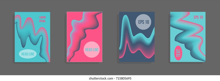 Minimum vector coverage. A set of modern abstract covers. Future futuristic template with abstract shapes for banner design, poster, notebook, book.Eps10.