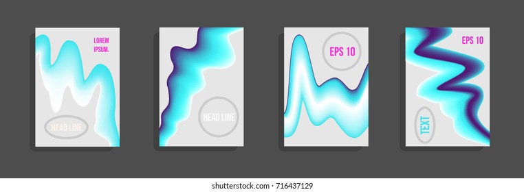Minimum vector coverage. A set of modern abstract covers. Future futuristic template with abstract shapes for banner design, poster, notebook, book.Eps10.