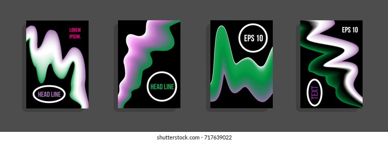 Minimum vector coverage. A set of modern abstract covers. Future futuristic template with abstract shapes for banner design, poster, notebook, book.Eps10.