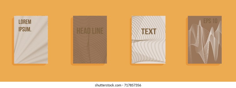 Minimum vector coverage. A set of modern abstract covers. Future futuristic template with abstract shapes for banner design, poster, notebook, book.Eps10.