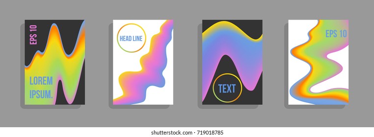 Minimum vector coverage. A set of modern abstract covers. Future futuristic template with abstract shapes for banner design, poster, notebook, book.Eps10.