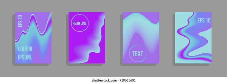 Minimum vector coverage. A set of modern abstract covers. Future futuristic template with abstract shapes for banner design, poster, notebook, book.Eps10.