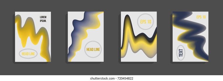 Minimum vector coverage. A set of modern abstract covers. Future futuristic template with abstract shapes for banner design, poster, notebook, book.Eps10.