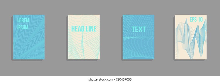 Minimum vector coverage. A set of modern abstract covers. Future futuristic template with abstract shapes for banner design, poster, notebook, book.Eps10.