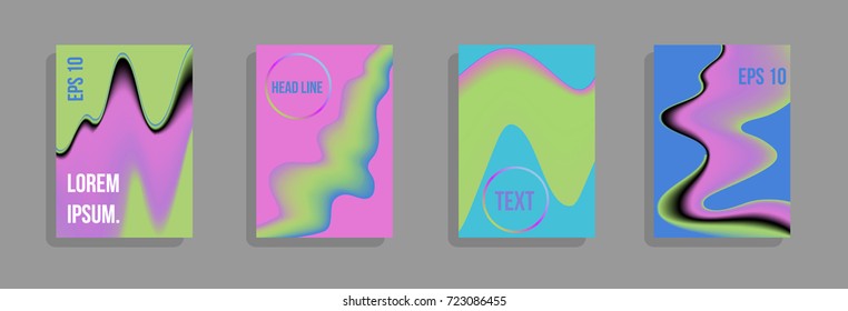 Minimum vector coverage. A set of modern abstract covers. Future futuristic template with abstract shapes for banner design, poster, notebook, book.Eps10.