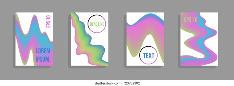 Minimum vector coverage. A set of modern abstract covers. Future futuristic template with abstract shapes for banner design, poster, notebook, book.Eps10.