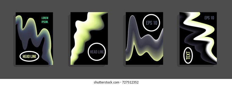 Minimum vector coverage. A set of modern abstract covers. Future futuristic template with abstract shapes for banner design, poster, notebook, book.Eps10.