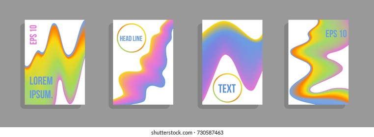 Minimum vector coverage. A set of modern abstract covers. Future futuristic template with abstract shapes for banner design, poster, notebook, book.Eps10.