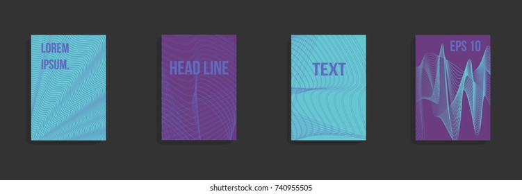 Minimum vector coverage. A set of modern abstract covers. Future futuristic template with abstract shapes for banner design, poster, notebook, book.Eps10.