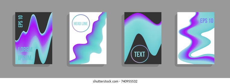 Minimum vector coverage. A set of modern abstract covers. Future futuristic template with abstract shapes for banner design, poster, notebook, book.Eps10.
