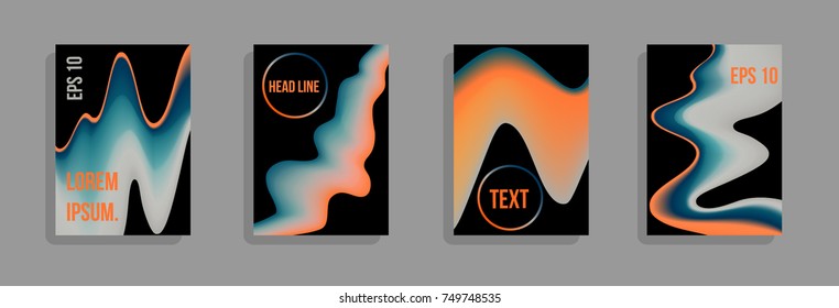 Minimum vector coverage. A set of modern abstract covers. Future futuristic template with abstract shapes for banner design, poster, notebook, book.Eps10.