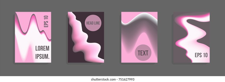 Minimum vector coverage. A set of modern abstract covers. Future futuristic template with abstract shapes for banner design, poster, notebook, book.Eps10.