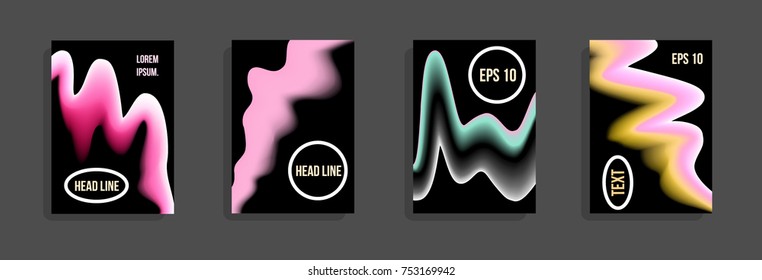 Minimum vector coverage. A set of modern abstract covers. Future futuristic template with abstract shapes for banner design, poster, notebook, book.Eps10.