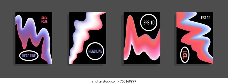 Minimum vector coverage. A set of modern abstract covers. Future futuristic template with abstract shapes for banner design, poster, notebook, book.Eps10.