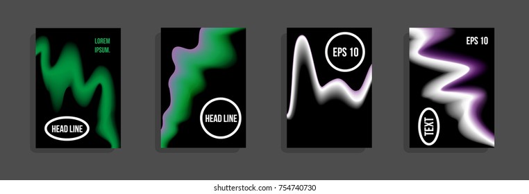 Minimum vector coverage. A set of modern abstract covers. Future futuristic template with abstract shapes for banner design, poster, notebook, book.Eps10.