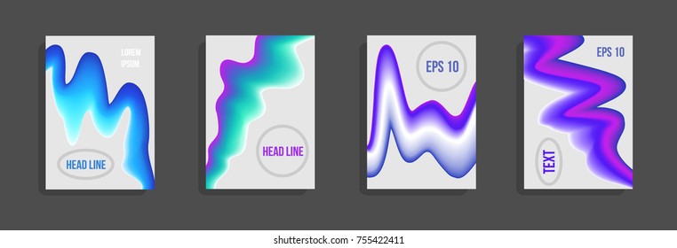 Minimum vector coverage. A set of modern abstract covers. Future futuristic template with abstract shapes for banner design, poster, notebook, book.Eps10.