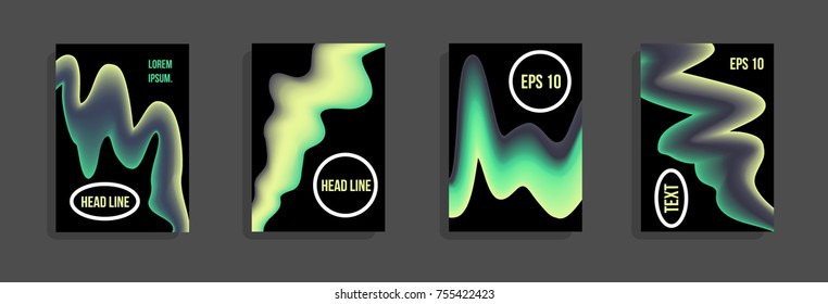 Minimum vector coverage. A set of modern abstract covers. Future futuristic template with abstract shapes for banner design, poster, notebook, book.Eps10.
