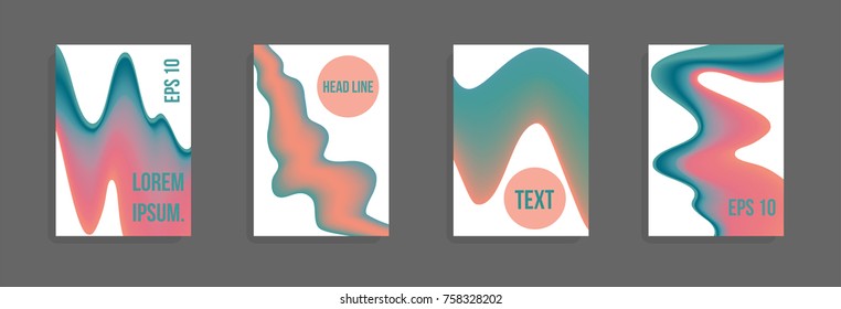 Minimum vector coverage. A set of modern abstract covers. Future futuristic template with abstract shapes for banner design, poster, notebook, book.Eps10.