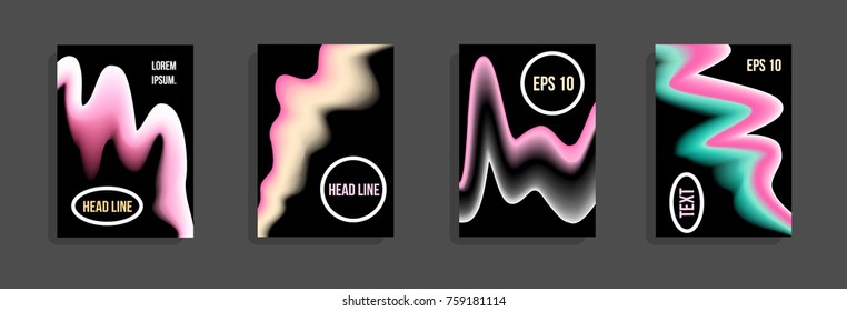 Minimum vector coverage. A set of modern abstract covers. Future futuristic template with abstract shapes for banner design, poster, notebook, book.Eps10.