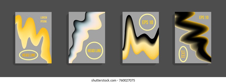 Minimum vector coverage. A set of modern abstract covers. Future futuristic template with abstract shapes for banner design, poster, notebook, book.Eps10.