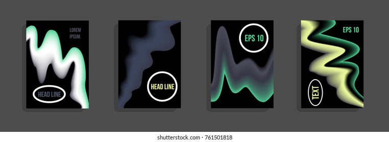 Minimum vector coverage. A set of modern abstract covers. Future futuristic template with abstract shapes for banner design, poster, notebook, book.Eps10.