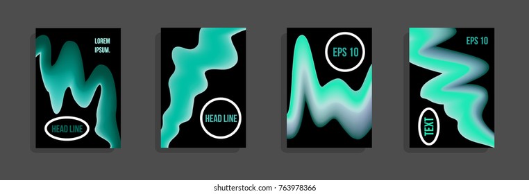 Minimum vector coverage. A set of modern abstract covers. Future futuristic template with abstract shapes for banner design, poster, notebook, book.Eps10.