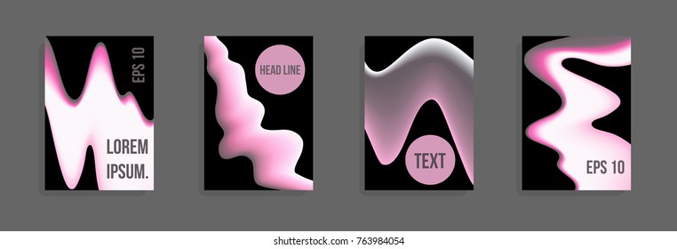 Minimum vector coverage. A set of modern abstract covers. Future futuristic template with abstract shapes for banner design, poster, notebook, book.Eps10.