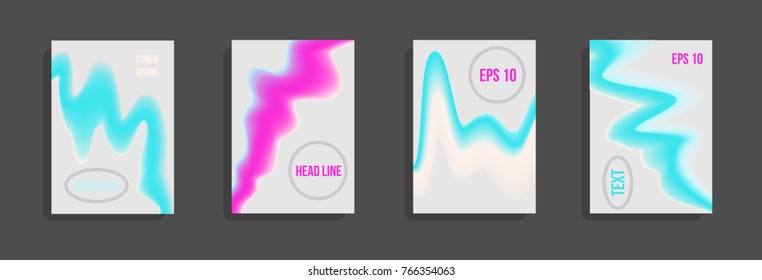 Minimum vector coverage. A set of modern abstract covers. Future futuristic template with abstract shapes for banner design, poster, notebook, book.Eps10.