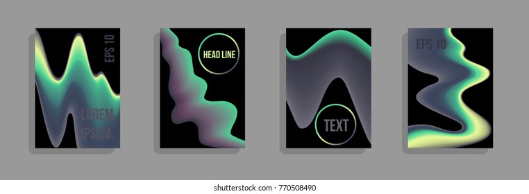 Minimum vector coverage. A set of modern abstract covers. Future futuristic template with abstract shapes for banner design, poster, notebook, book.Eps10.