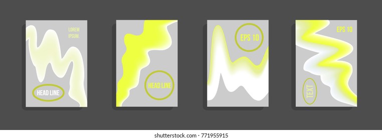 Minimum vector coverage. A set of modern abstract covers. Future futuristic template with abstract shapes for banner design, poster, notebook, book.Eps10.