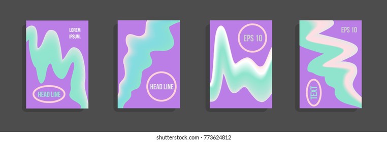 Minimum vector coverage. A set of modern abstract covers. Future futuristic template with abstract shapes for banner design, poster, notebook, book.Eps10.