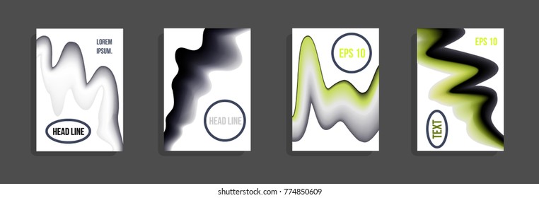 Minimum vector coverage. A set of modern abstract covers. Future futuristic template with abstract shapes for banner design, poster, notebook, book.Eps10.