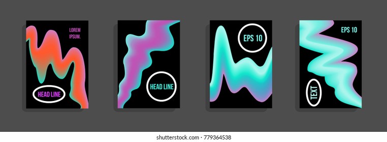 Minimum vector coverage. A set of modern abstract covers. Future futuristic template with abstract shapes for banner design, poster, notebook, book.Eps10.