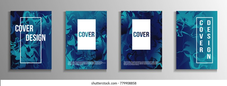 Minimum vector coverage. A set of modern abstract covers. Rich design VIP. Future futuristic template with abstract current forms for banner design, poster, booklet, report, magazine.
