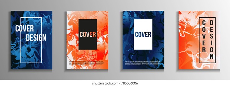 Minimum vector coverage. A set of modern abstract covers. Rich design VIP. Future futuristic template with abstract current forms for banner design, poster, booklet, report, magazine.