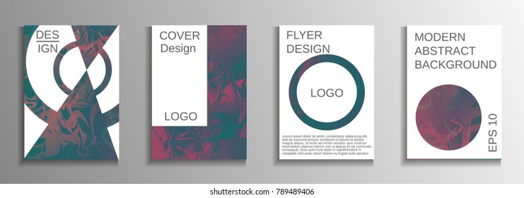 Minimum vector coverage. A set of modern abstract covers. Rich design VIP. Future futuristic template with abstract current forms for banner design, poster, booklet, report, magazine.