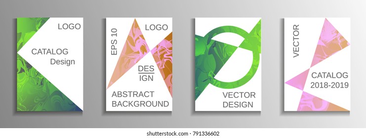 Minimum vector coverage. A set of modern abstract covers. Rich design VIP. Future futuristic template with abstract current forms for banner design, poster, booklet, report, magazine.