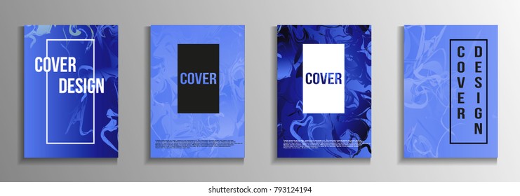Minimum vector coverage. A set of modern abstract covers. Rich design VIP. Future futuristic template with abstract current forms for banner design, poster, booklet, report, magazine.