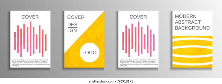 Minimum vector coverage. A set of modern abstract covers. Rich design VIP. Future futuristic template with abstract current forms for banner design, poster, booklet, report, magazine.
