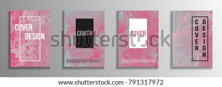 Minimum vector coverage. A set of modern abstract covers. Rich design VIP. Future futuristic template with abstract current forms for banner design, poster, booklet, report, magazine.