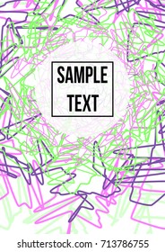 Minimum vector coverage.Modern abstract cover A4. A bright emblem, symbol or composition. Future futuristic template for banner design, poster, notebook, book.Eps10.