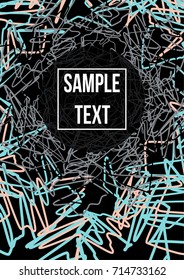 Minimum vector coverage.Modern abstract cover A4. A bright emblem, symbol or composition. Future futuristic template for banner design, poster, notebook, book.Eps10.