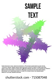 Minimum vector coverage.Modern abstract cover A4. A bright emblem, symbol or composition. Future futuristic template for banner design, poster, notebook, book.Eps10.