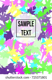 Minimum vector coverage.Modern abstract cover A4. A bright emblem, symbol or composition. Future futuristic template for banner design, poster, notebook, book.Eps10.