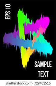 Minimum vector coverage.Modern abstract cover A4. A bright emblem, symbol or composition. Future futuristic template for banner design, poster, notebook, book.Eps10.