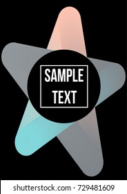 Minimum vector coverage.Modern abstract cover A4. A bright emblem, symbol or composition. Future futuristic template for banner design, poster, notebook, book.Eps10.