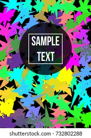 Minimum vector coverage.Modern abstract cover A4. A bright emblem, symbol or composition. Future futuristic template for banner design, poster, notebook, book.Eps10.