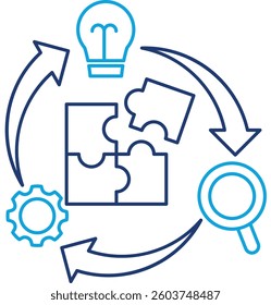 Minimum Viable Icon Line Color Vector Illustration