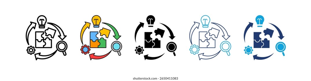 Minimum Viable Icon Multiple Vector Illustration