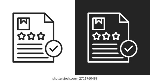 Icono De Producto Viable Mínimo En Estilo De Línea Blanco Y Negro